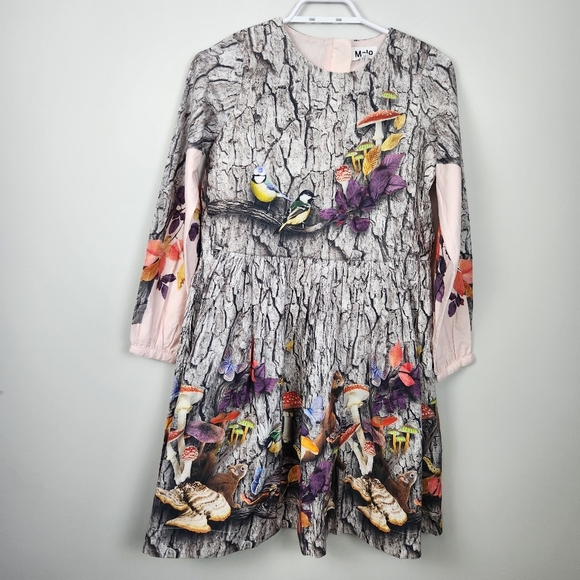 Molo Como Be A Tree Fairycore Baggy Knee Length Long Sleeve Dress Size 11 / 12 - Picture 2 of 15